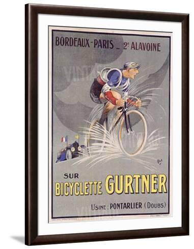 Bicyclette Gurtner Vintage Bicycle Poster Print by Mich Cycling